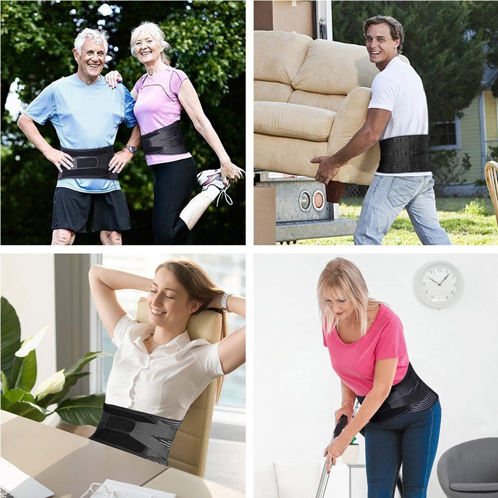 Waist Back Bretelles Pour Le Soulagement De La Douleur Dans Dos Respirant Waist Bretelles Pour Hommes/femmes Travail