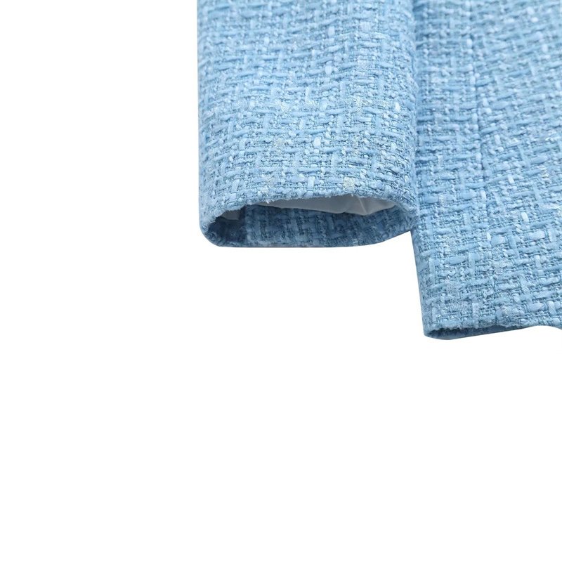 custom design women coat casual light blue jacket elegant ladies suit