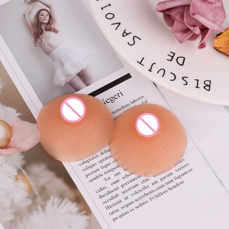 1 Pair Self-suction Washable Reusable Silicone Nipples For Breast Form Crossdresser Shemale Female Impersonator Cosplay