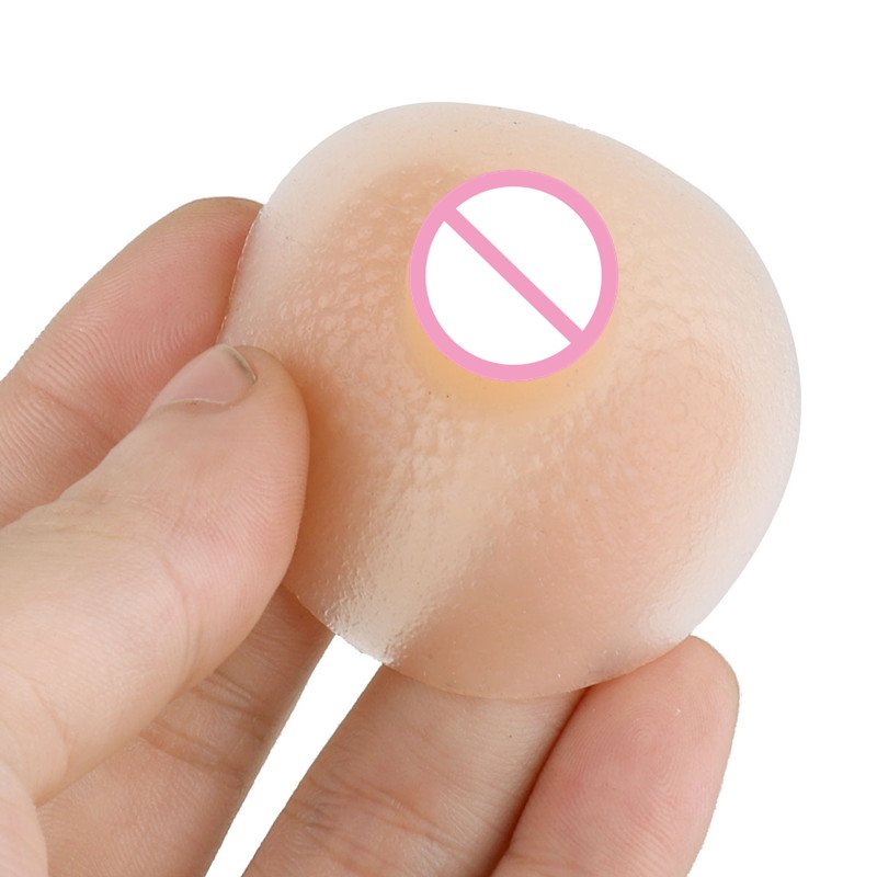 1 Pair Self-suction Washable Reusable Silicone Nipples For Breast Form Crossdresser Shemale Female Impersonator Cosplay