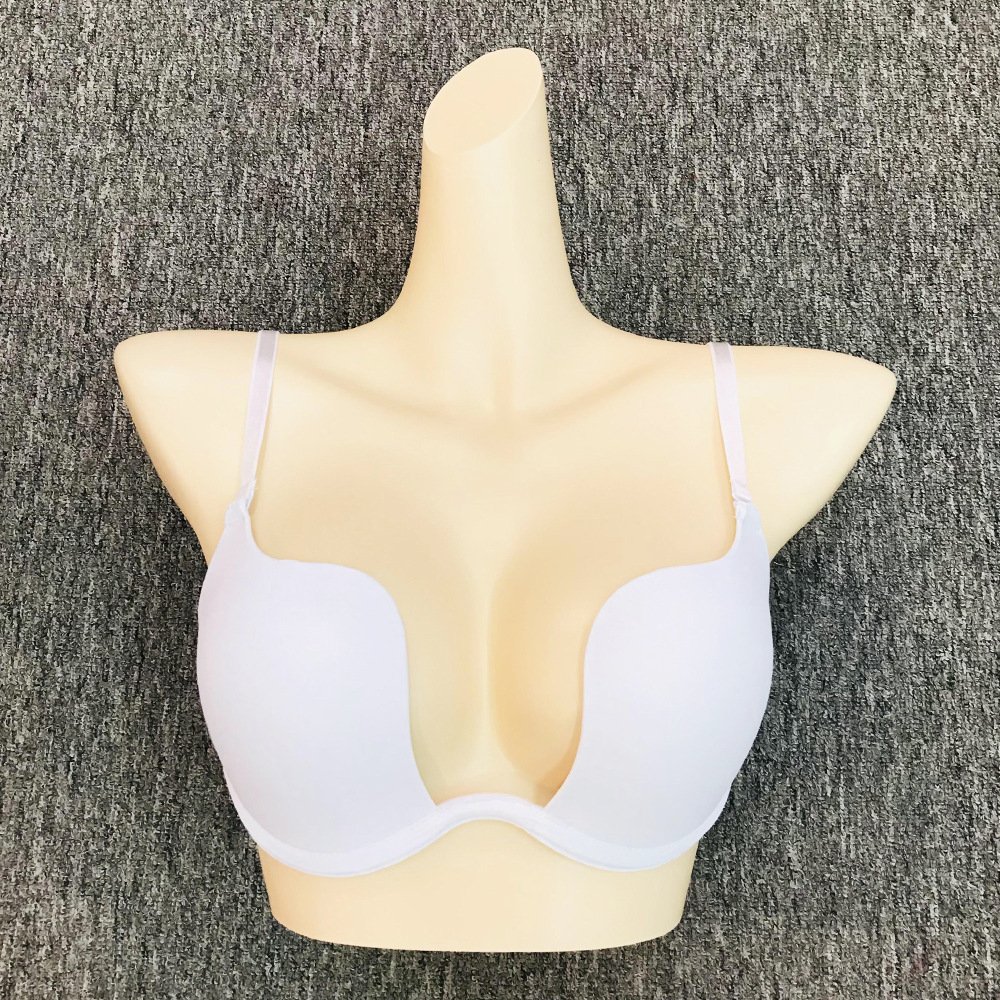 U-Shaped Ladies Bra Plus Size Small Breasts Support Large Steel Ring Anti-Sagging Sexy Back Design Free Size Upper Support Bra