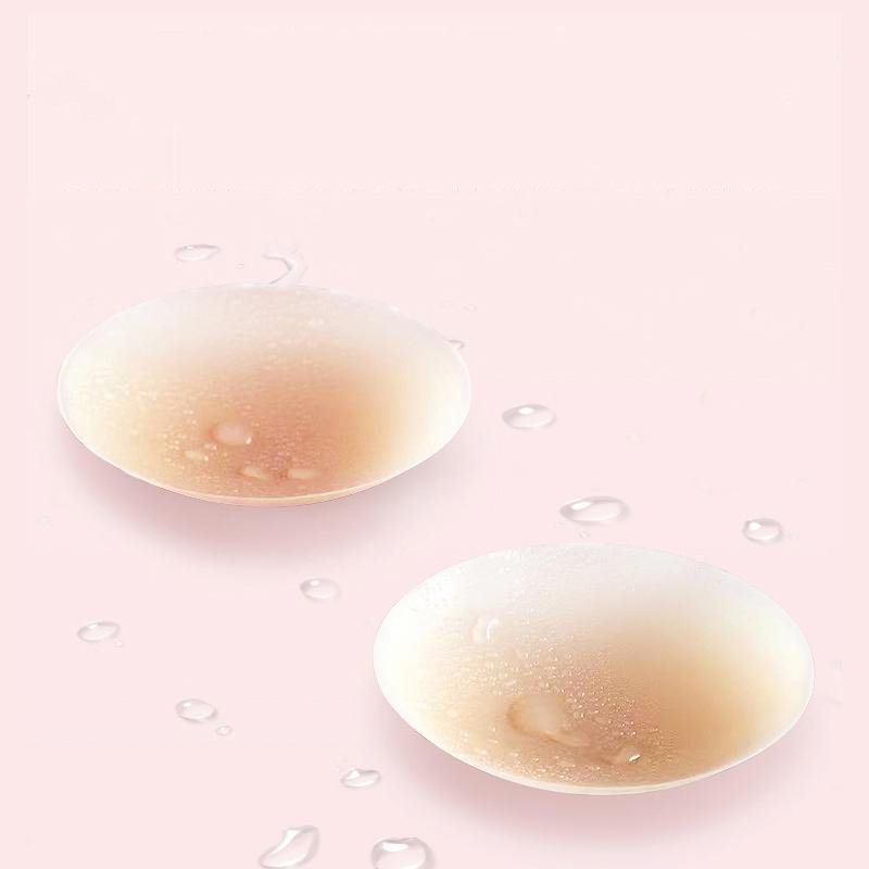 Ultra-thin adhesive reusable waterproof invisible silicone nipple cover women breast patch replacement strapless bra custom box