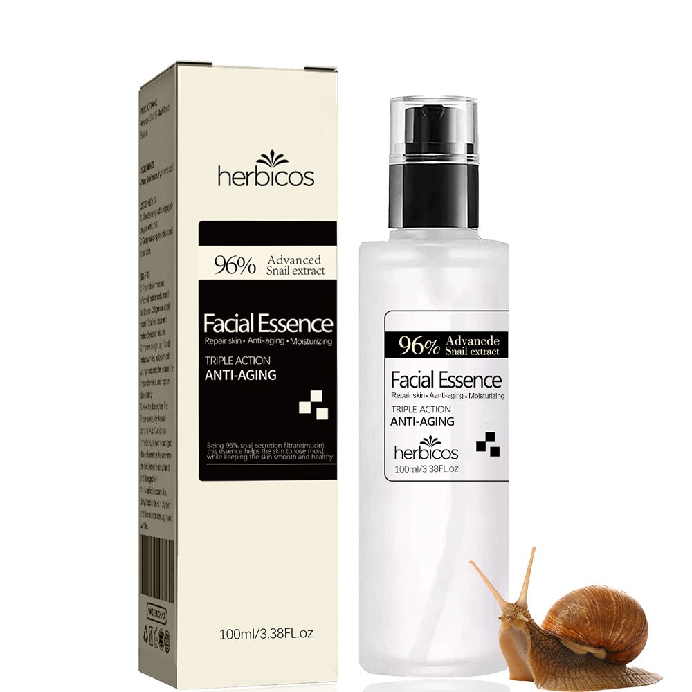 Herbicos bulk Advanced Snail 96 Mucin Power Essence OEM skincare manufacturer Face Anti Aging Whitening Snail serum