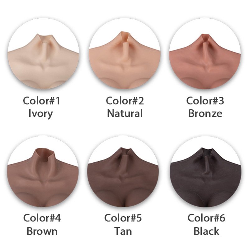 Customized Sexy Boobs Male To Female False Breast B-G Cup Silicone Boobs Round Collar Silicone Breast Form For Crossdresser