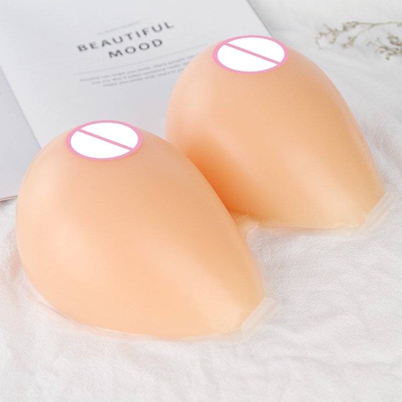 ONEFENG Silicone Artificial Breast Forms False Breasts for Crossdresser Shemale 800g/pair 100% Silicone Crossdresser Men