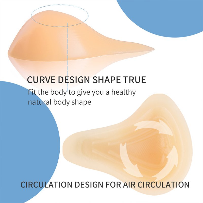 XXINXINMEI Mastectomy Silicone Breast Prosthesis Breast Insert with Pocket Bra breast forms