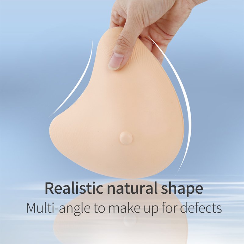 QLV Light Weight Mastectomy Breast Form Shape Silicone Boob for Breast Cancer Women 145-380g/pc