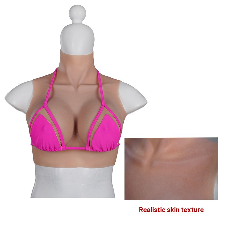 Eta Crossdresser Product Artificial A-H Cup Huge Breast Forms Bra Pads Transgender Silicone Anime Tits High Collar Boobs