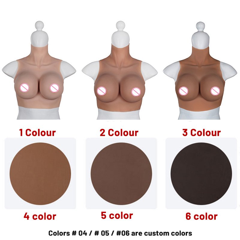 Eta Crossdresser Product Artificial A-H Cup Huge Breast Forms Bra Pads Transgender Silicone Anime Tits High Collar Boobs