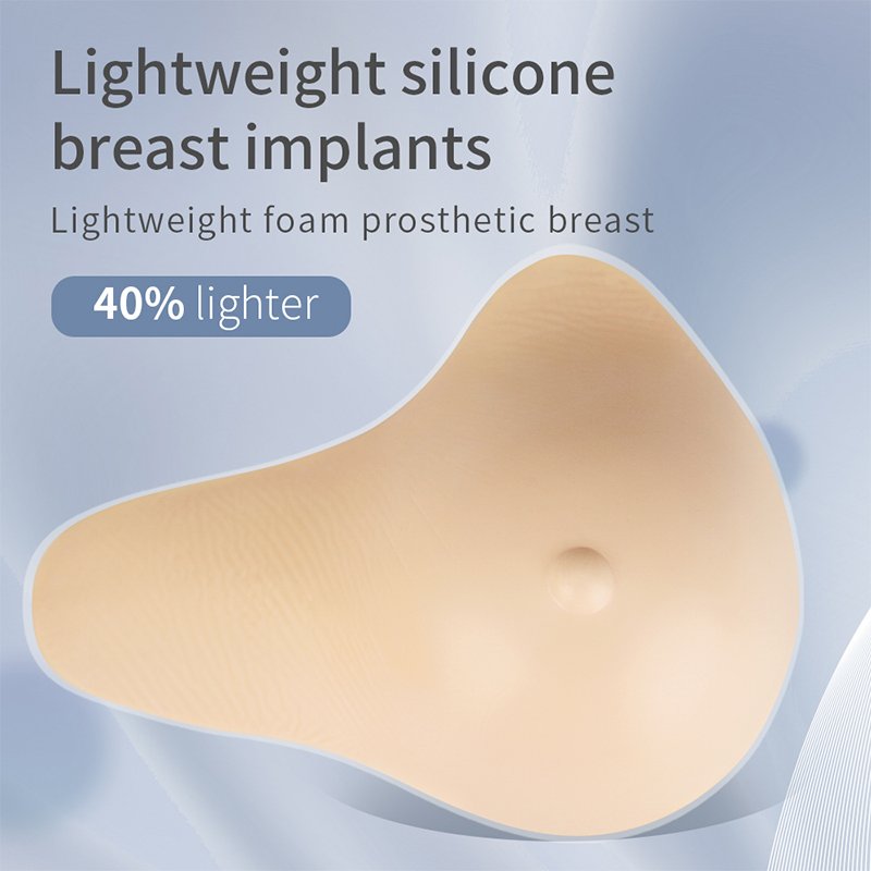 XXM Light Weight Silicone Prosthesis Breast Form Supplier Spiral Shape QLT Breast Silicone Prosthesis For Post-Surgery