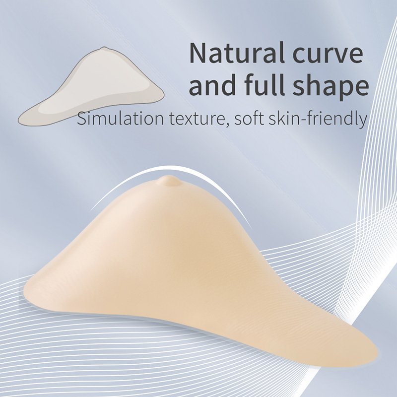 XXM Light Weight Silicone Prosthesis Breast Form Supplier Spiral Shape QLT Breast Silicone Prosthesis For Post-Surgery