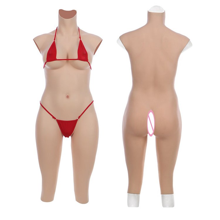 URCHOICE Fake Breast Forms Boobs Hip Enhancer Artificial Breasts Silicone Bodysuit Crossdresser Drag Queen shemale Transgender