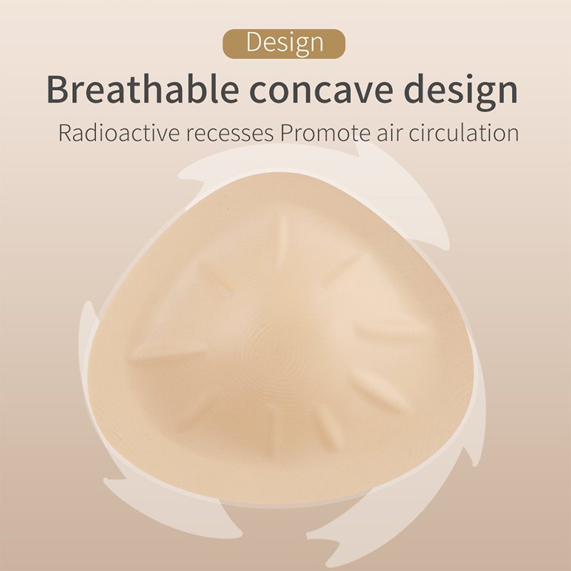 XXM Light Weight Silicone Prosthesis Breast Form Triangle Shape Breast Silicone Prosthesis For Post Surgery
