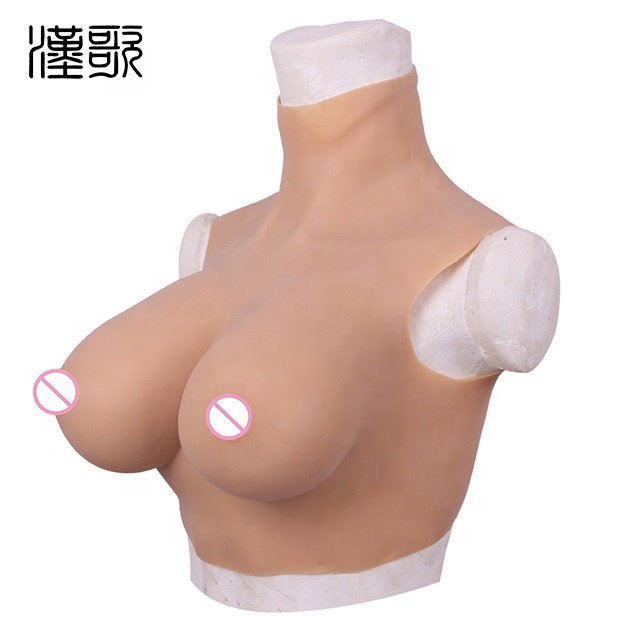 Huge Tits Artificial Boobs Enhancer Transgender Realistic Vagina Silicone Breast Plate for Crossdresser