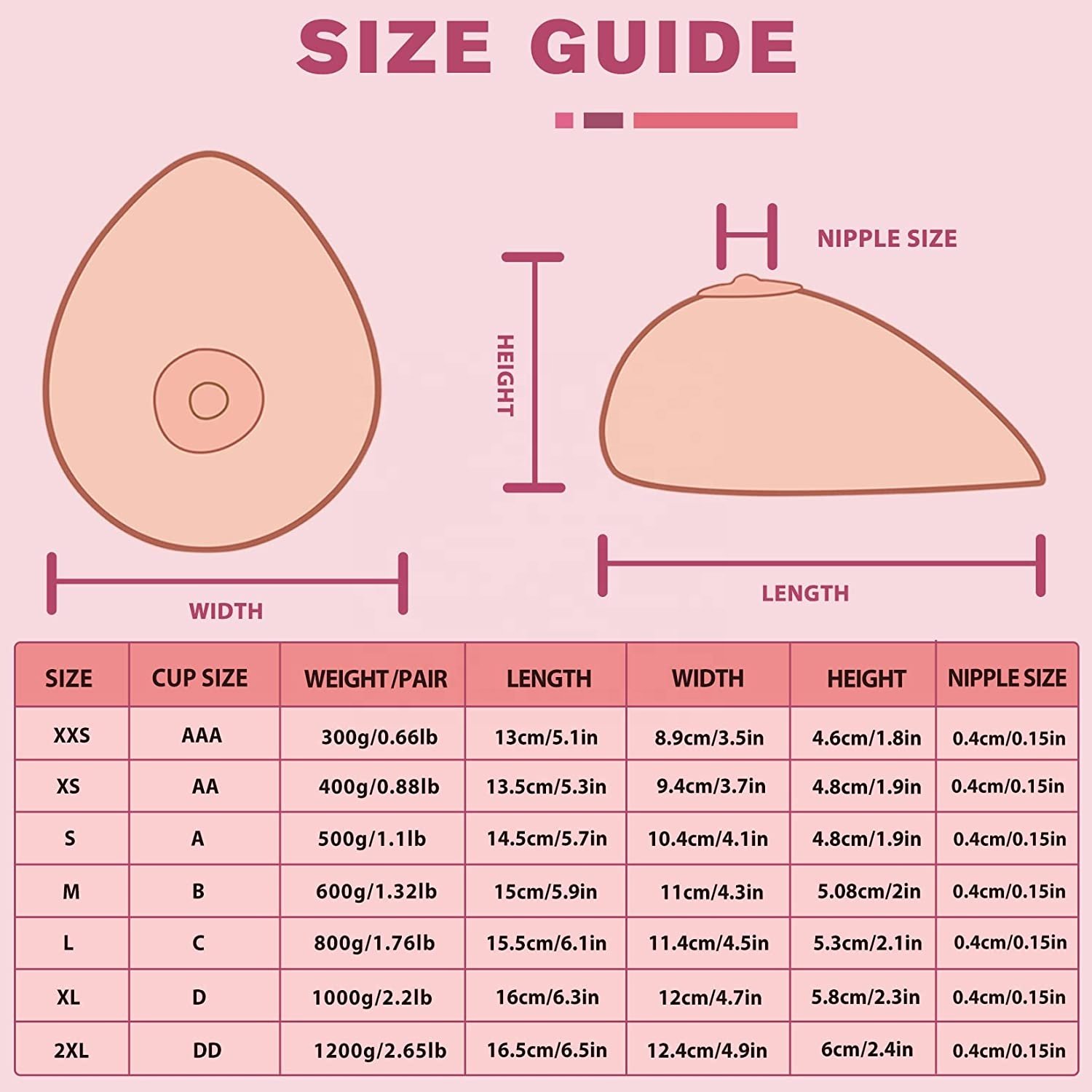 Oem High Quality Realistic Silicon Boobs Breast Prosthesis Self Adhesive Forms Artificial