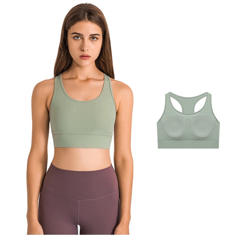 High-strength Sports Underwear Easy To Wear And Take Off Shock-proof Anti-sagging Breast Bra Training Fitness Running Vest