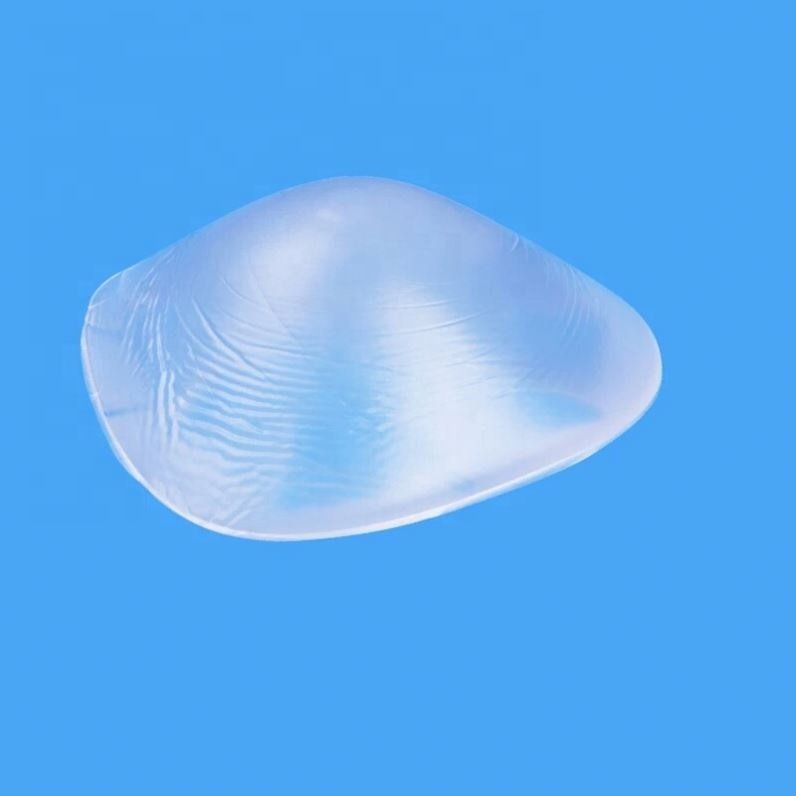 Silicone Breast Form Woman Boob Artificial Breast Prosthesis Transparent 100% Silicone Triangle Shape without nipple