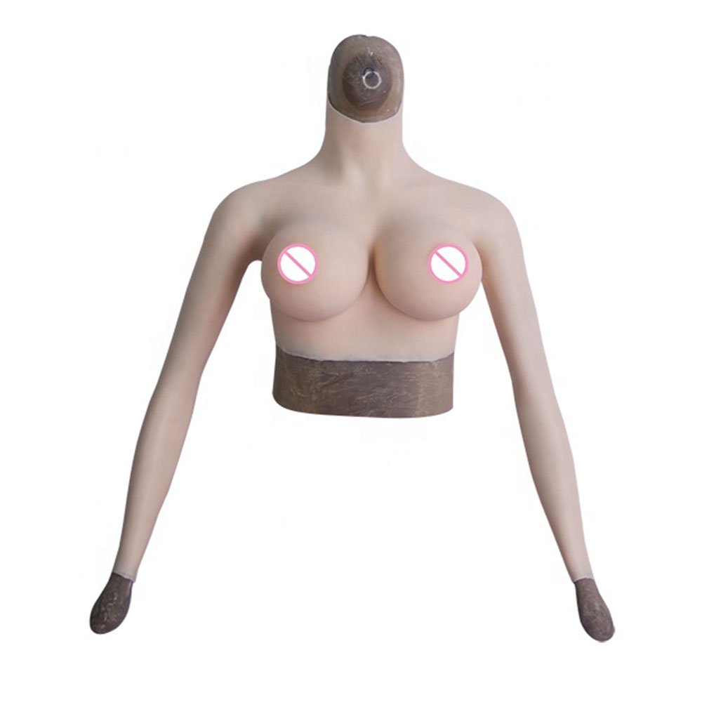 Drag Queen Men to women Realistic Crossdresser costume suit Artificial Boobs Fake Vagina Pants Bodysuit