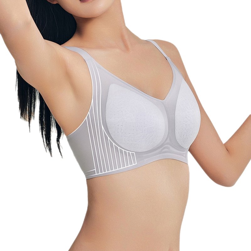 Ultra-Thin Summer Lace Decorated Women's Bra Seamless Underwire Mask with Rabbit Ears Push-Up for Big Breasts Small Sizes
