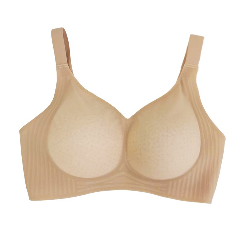Ultra-Thin Summer Lace Decorated Women's Bra Seamless Underwire Mask with Rabbit Ears Push-Up for Big Breasts Small Sizes
