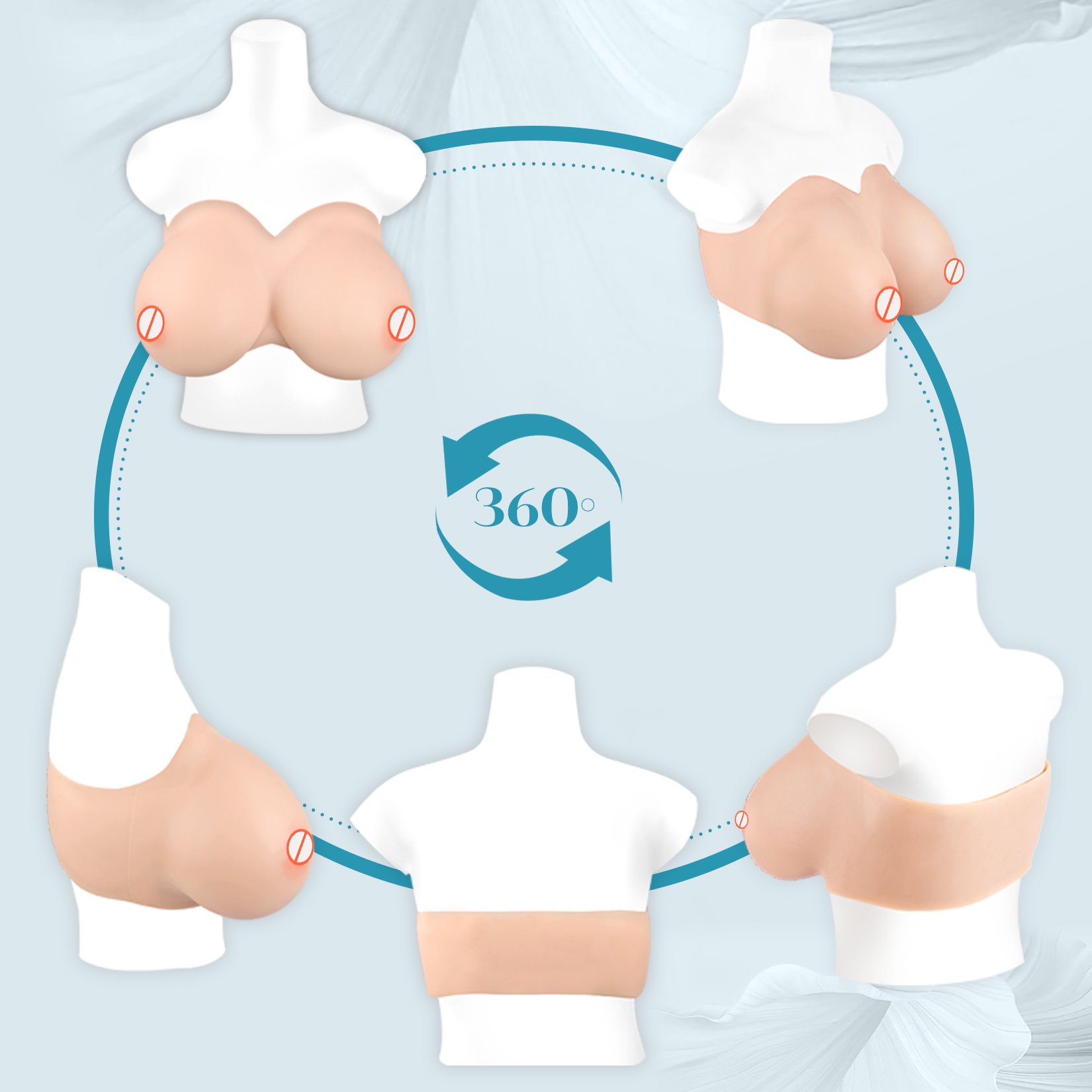 New Factory Supply Realistic Silicone FakeBoobs Huge Crossdresser Cosplay Breast Forms Realistic Queen Silicone Breasts Forms