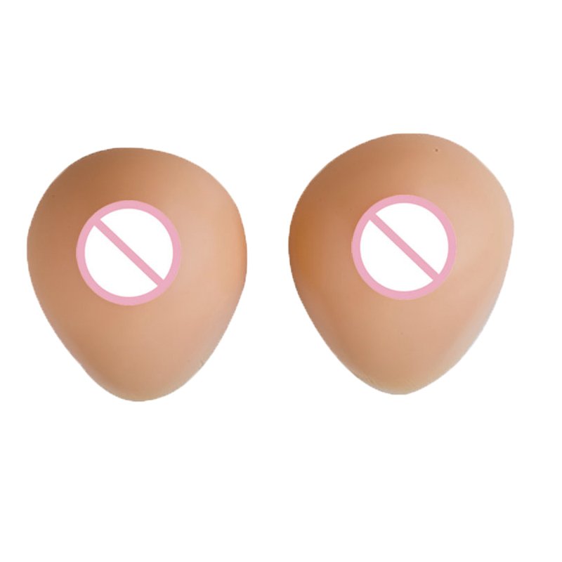 Soft Breast Forms Comfortable Artificial Boobs Silicone 500g/pair 100% Silicone 1 Pair
