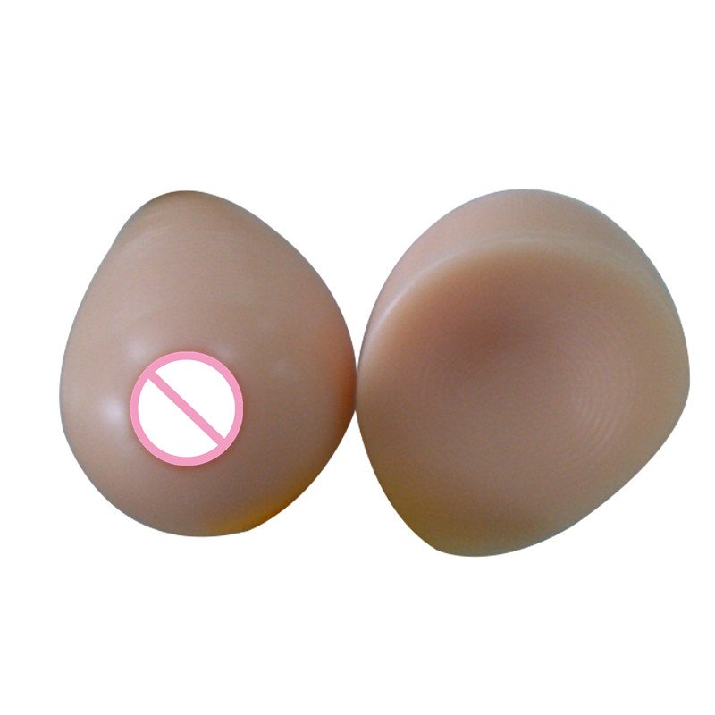 Soft Breast Forms Comfortable Artificial Boobs Silicone 500g/pair 100% Silicone 1 Pair