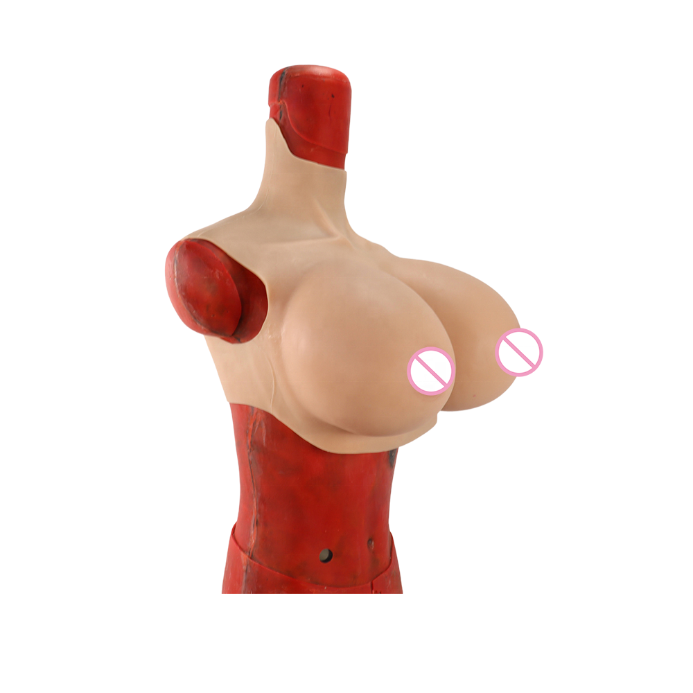 Transvestite K Cup Cotton Huge Breast Fake Boobs Bra Realistic Silicone Boobs Full Cup Bra Breast Form With Straps for men