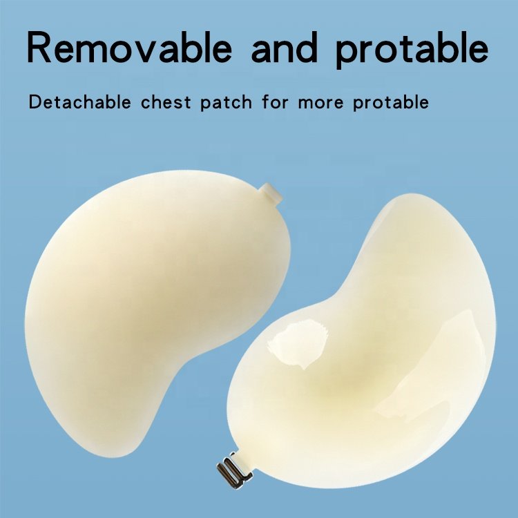 New Arrival Mango Cup Breast pasties Thin Adhesive Strapless Invisible Solid Push up Silicone Bra