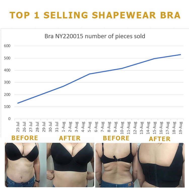 wholesale Custom service body shaper shapewear bra wireless hide back fat bra women seamless push up bra for women