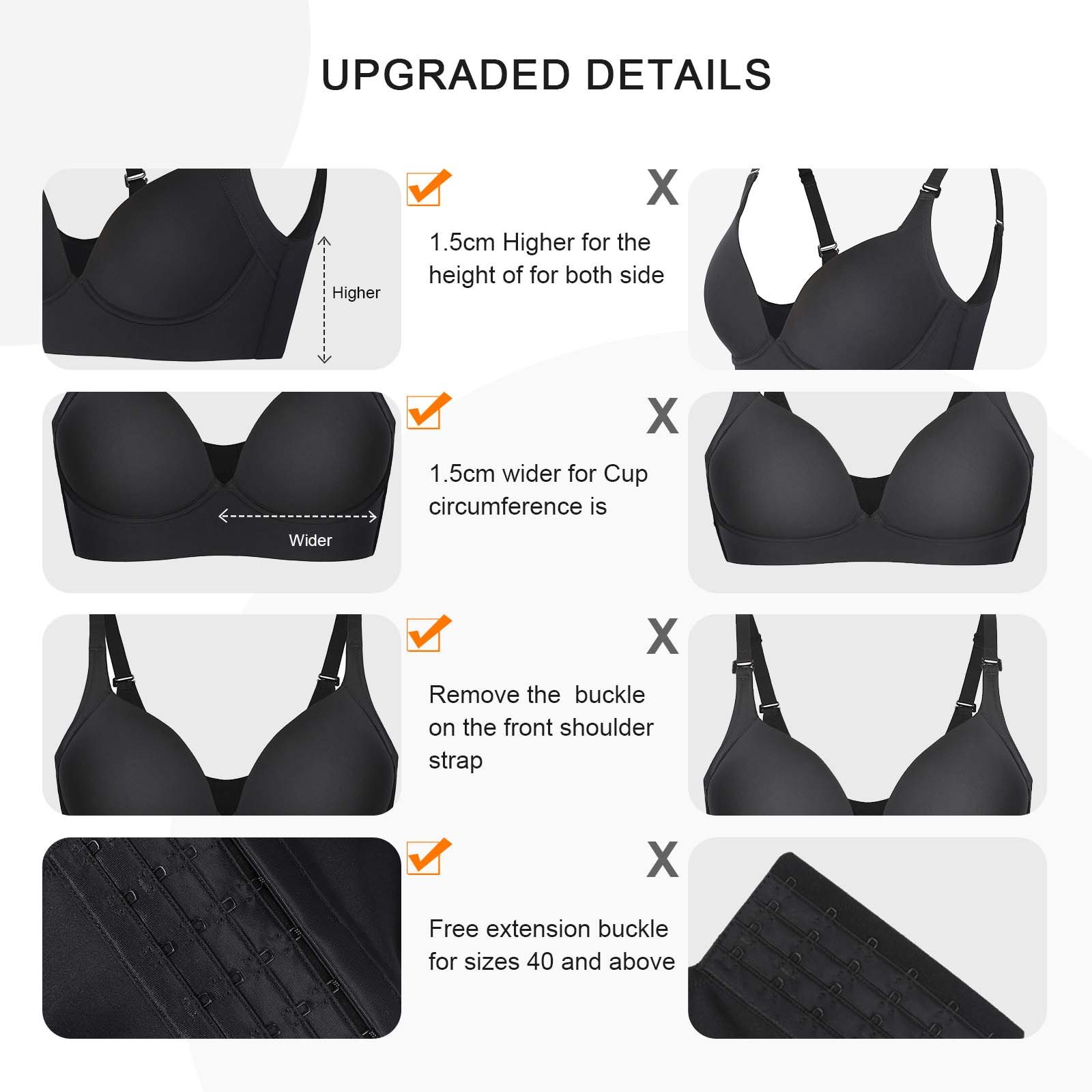 wholesale Custom service body shaper shapewear bra wireless hide back fat bra women seamless push up bra for women