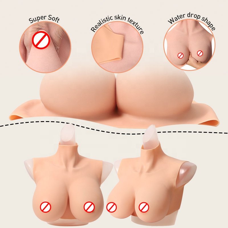 Woman Artificial breast form Sexy Dolls Silicone Boobs Enhancer Chest False Breast Forms with Big Tits Crossdresser Drag Queen