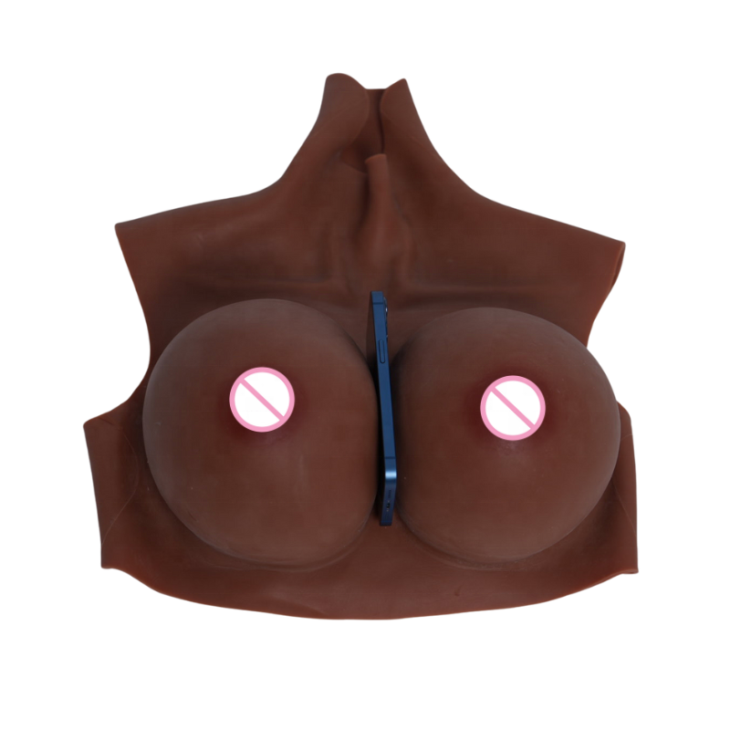 G Cup High Neck Breast Lift Silicone Nipple Cover Female G Cup Prosthetic Breast Silicone for Crossgender Transgender