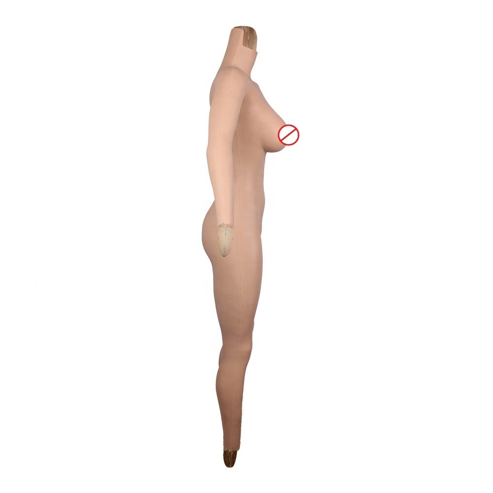 Female Realistic Breast Form Fake Butt Bodysuit Crossdressing Artificial Vagina Costumes Full body Silicone Suit Drag Queen