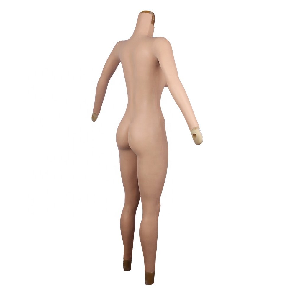 Female Realistic Breast Form Fake Butt Bodysuit Crossdressing Artificial Vagina Costumes Full body Silicone Suit Drag Queen