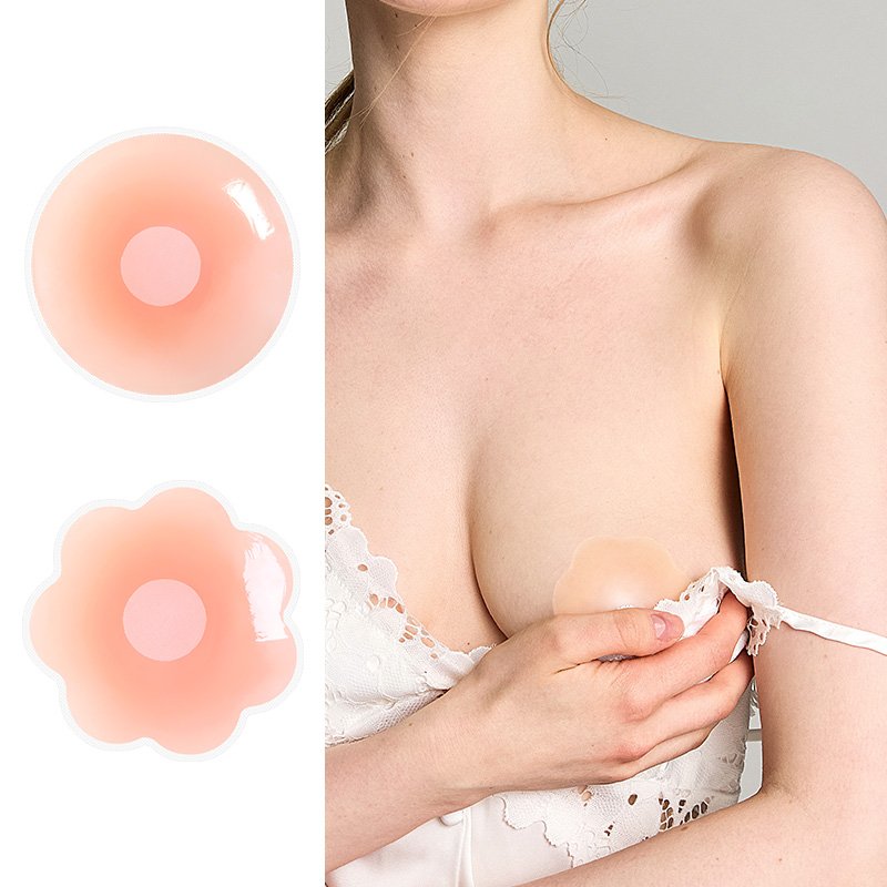 boobs, silicone, breast stickers, waterproof round self adhesive breast lift accessories, heart underwear accessories