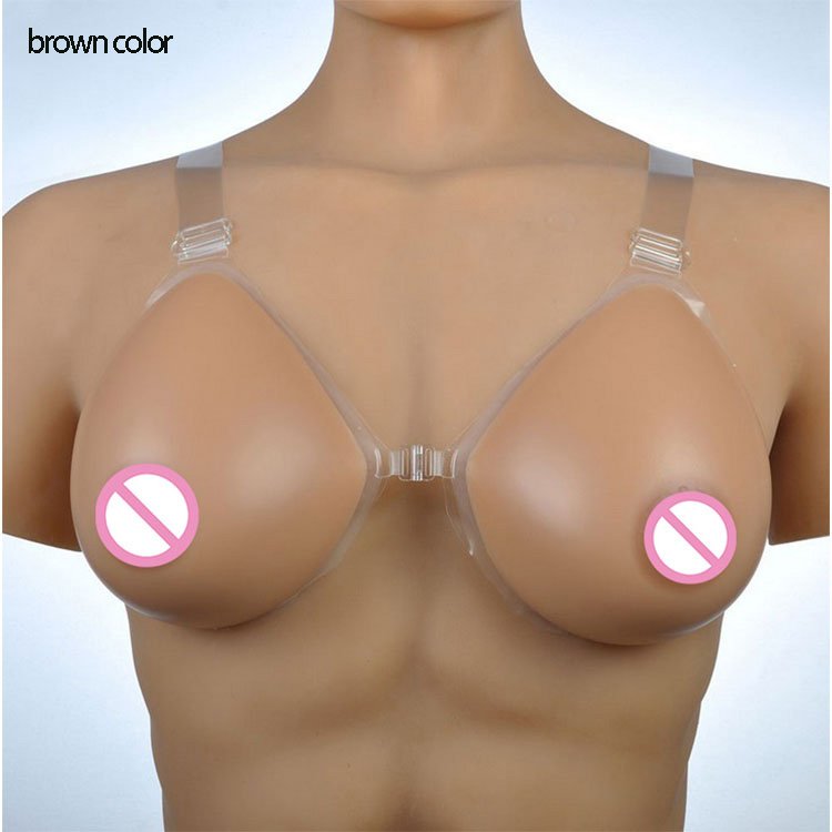 URCHOICE Breast form Detachable silicone Fake bra breasts prosthesis for Mastectomy Postoperative Cross-dressing