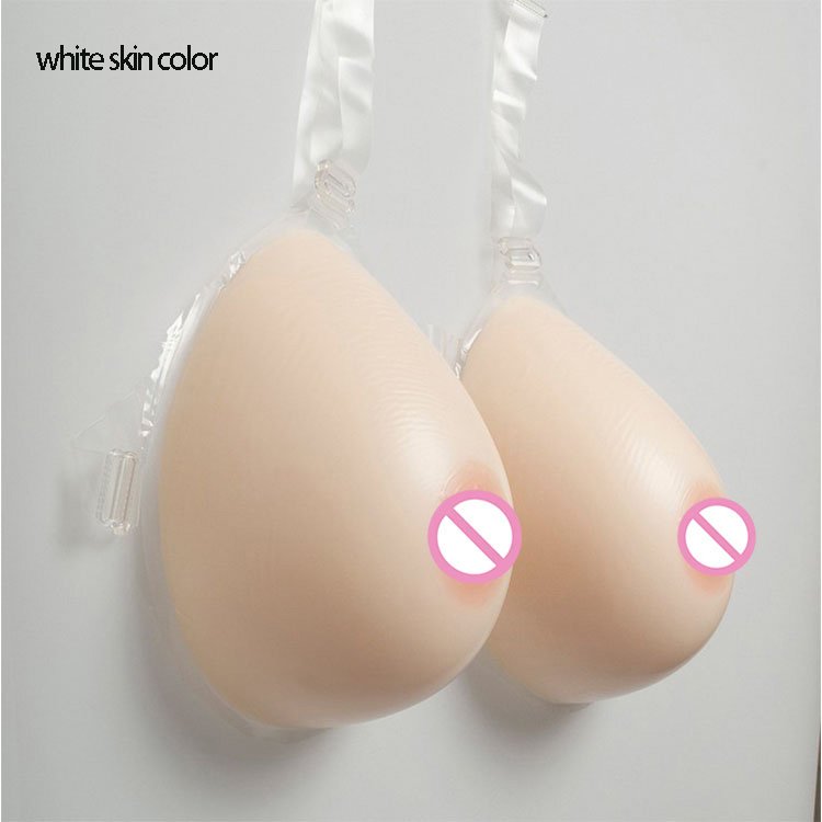 URCHOICE Breast form Detachable silicone Fake bra breasts prosthesis for Mastectomy Postoperative Cross-dressing
