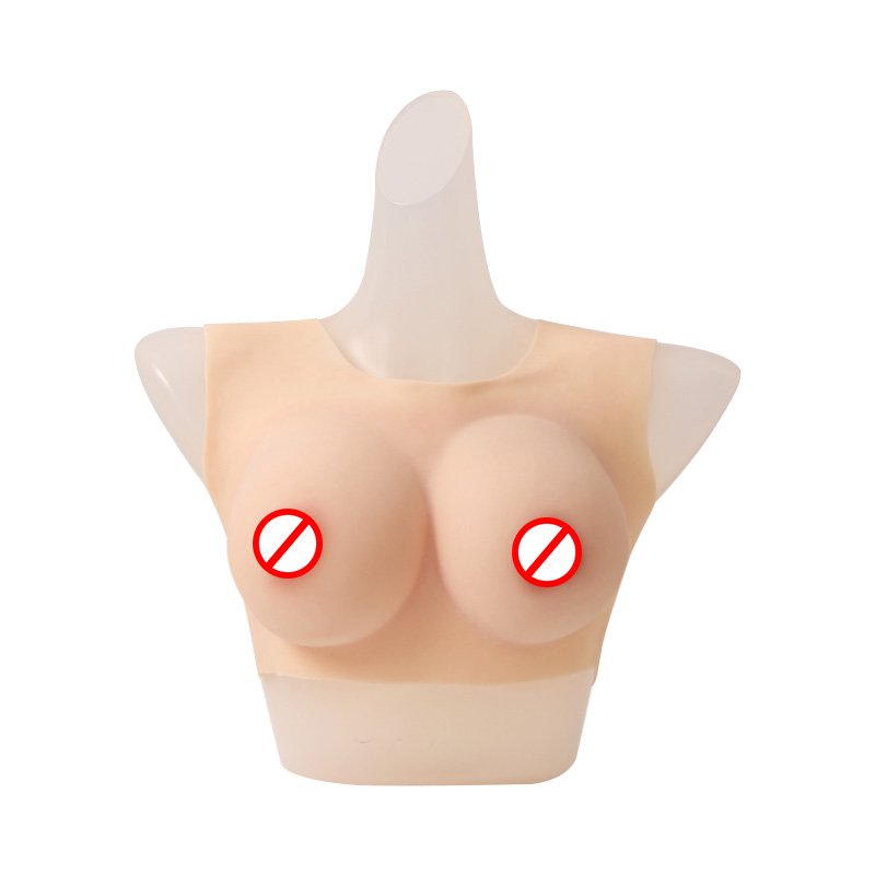 Man To Woman Low neck Realistic False Silicon Female Breast Forms Fake Silicone breastplate Boobs Prosthesis Cosplay for women