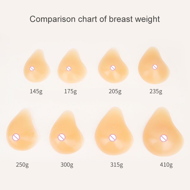 ONEFENG VS Spiral Shape Mastectomy Breast Compensate Silicone Breast Prosthesis False Silicone Breast Form for Women
