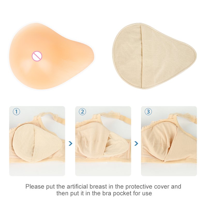 ONEFENG VS Spiral Shape Mastectomy Breast Compensate Silicone Breast Prosthesis False Silicone Breast Form for Women