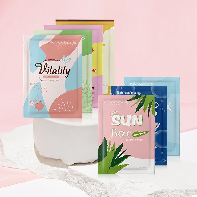 Private Label Beauty Essence FaceMask Skin Care Organic Vitamin C Sheet Mask Form and Face Use Moisturizing Korean Facial Mask