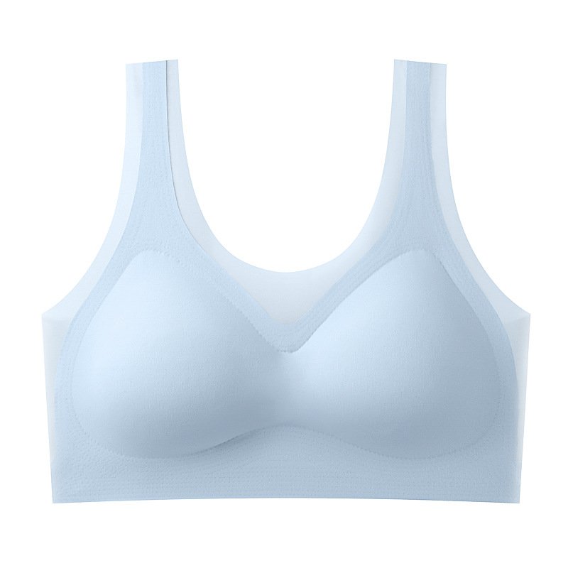 Big Boof Seamless Underwear 3XL Size Lingerie Wireless Nylon Thin Full Cup Tank Top Women Sleep T shirt Undergarments Ladies Bra
