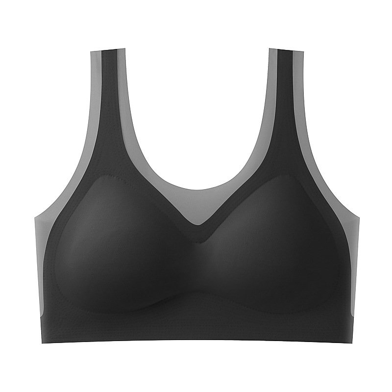 Big Boof Seamless Underwear 3XL Size Lingerie Wireless Nylon Thin Full Cup Tank Top Women Sleep T shirt Undergarments Ladies Bra