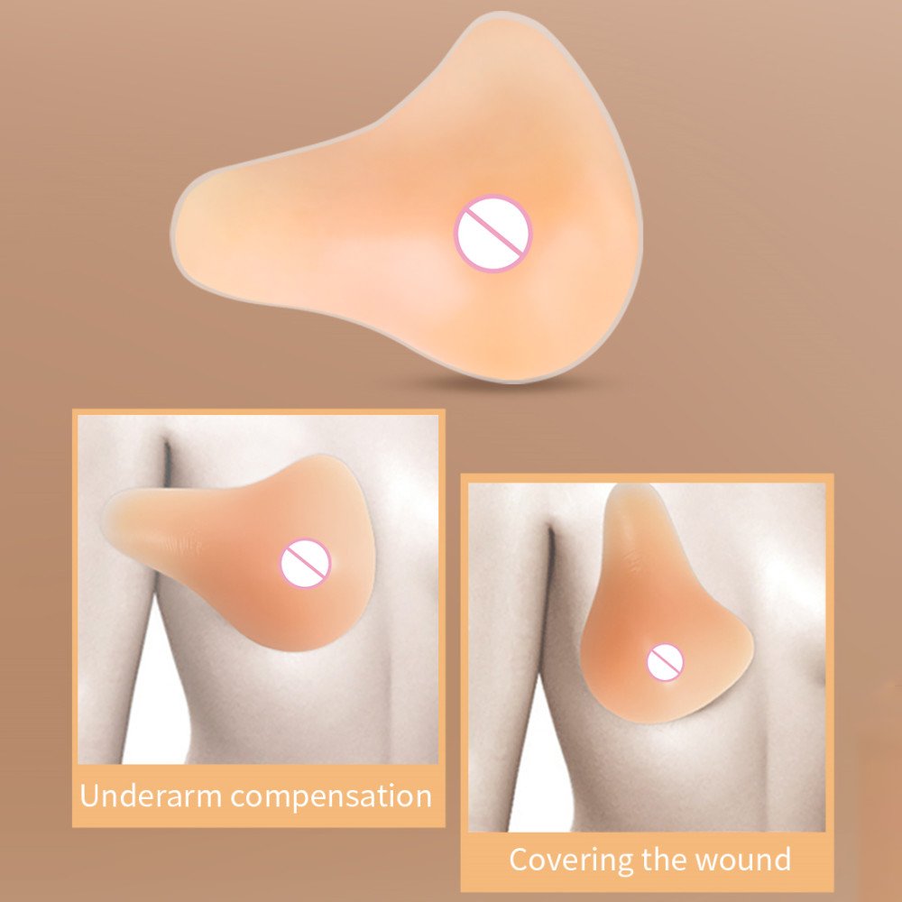 Silicone Breast Bra Surgical Resection Artificial Prosthesis After Breast Cancer Surgery Lengthened Shaped False Boobs