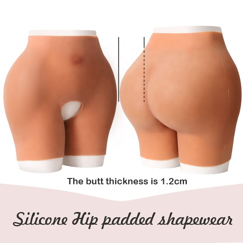 women silicone panties Breast Form Silicone Buttocks Hips Lifter Pants Fake Padded Panties Bombom Silicone Shaper Butt And Hip