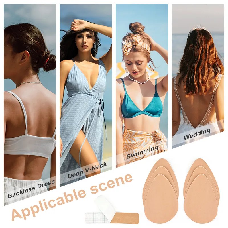Push up Nipple Cover Bra Pad Disposable Women's Clothing Adults Europe and America Market Hotsell Plus Size XXXL BRAS Thin Round