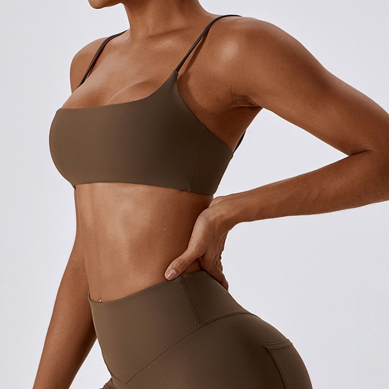 Suspenders Beautiful Back Yoga Wear Sports Bra Quick Drying Fitness Women's Underwear A Tight Top Women's clothing