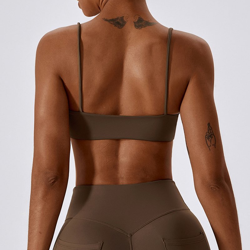 Suspenders Beautiful Back Yoga Wear Sports Bra Quick Drying Fitness Women's Underwear A Tight Top Women's clothing
