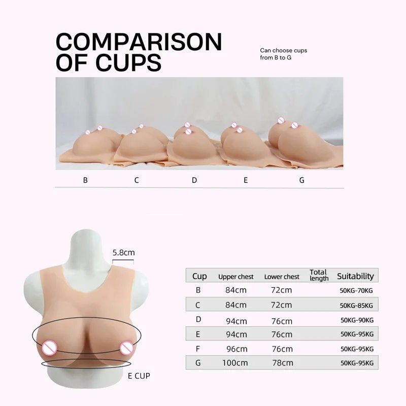 Shapewear Silicone Breast Forms Boobs for Mastectomy Cancer Crossdresser Drag QueenTransvestite Sissy Artifical Huge Chest